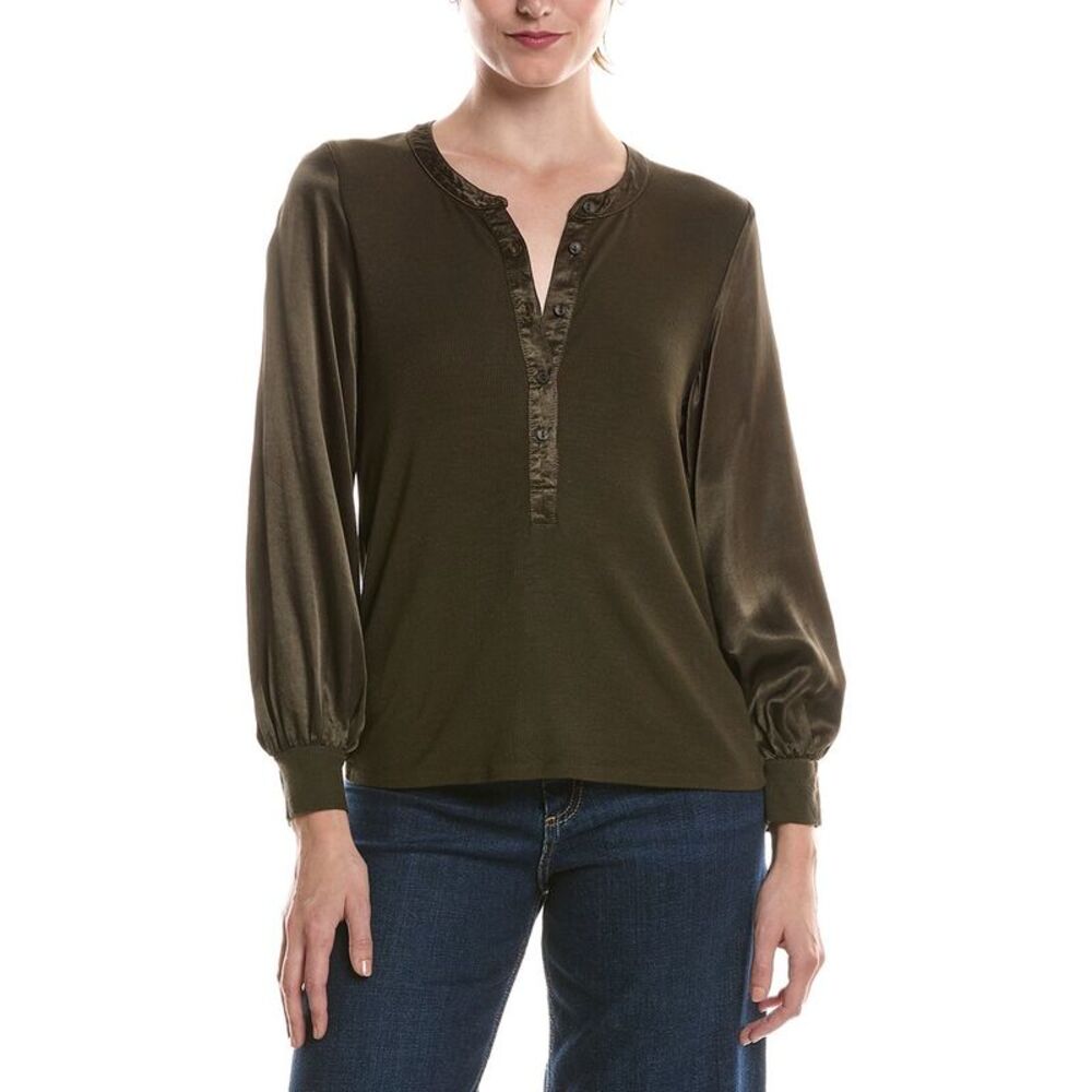 Michael Stars Womens Delia Top, Brown
